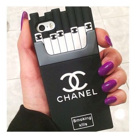 chanel cigarette samsung phone case|More.